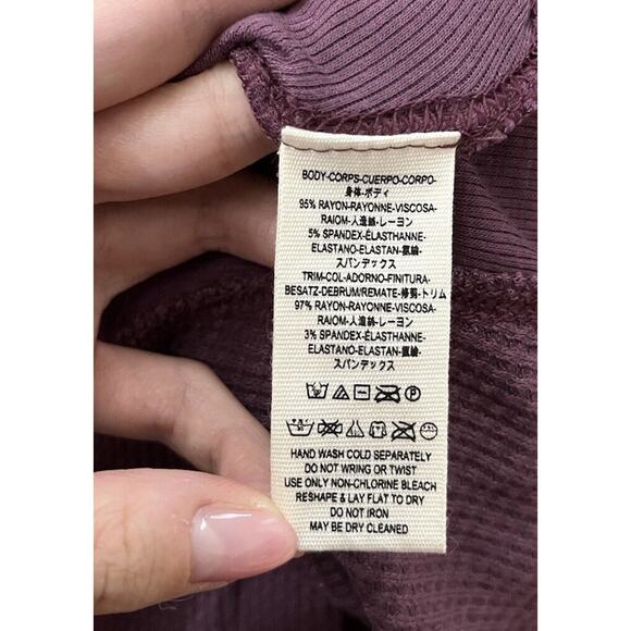 We The Free People Twilight Mauve Rayon Blend Slouchy Women's Sweater Size S - Picture 3 of 5